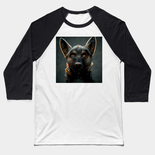 Clan of Dogs Series Baseball T-Shirt by VISIONARTIST